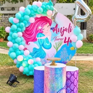 Mermaid Theme Pastel Balloon Decor