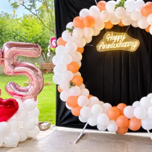 Elegant Outdoor 25th Anniversary Decoration