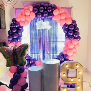 Butterfly theme balloon decor