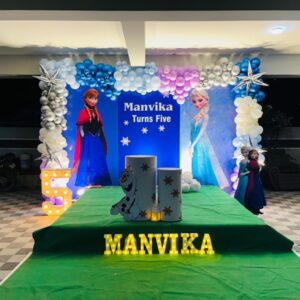 Frozen theme Elsa and Anna theme decor ring decoration