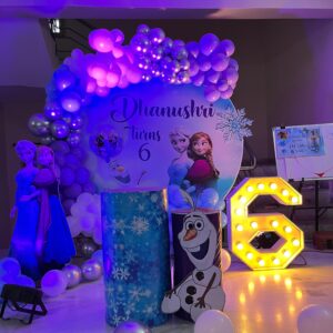 Frozen theme Elsa and Anna theme decor