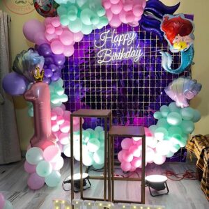 MERMAID THEME BALLOON RING DECOR