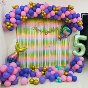 Magical Mermaid Birthday Balloon decor