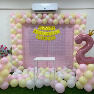 Pastel Princess Birthday Balloon Decor