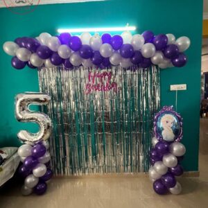 Princess Frozen Theme balloon decor