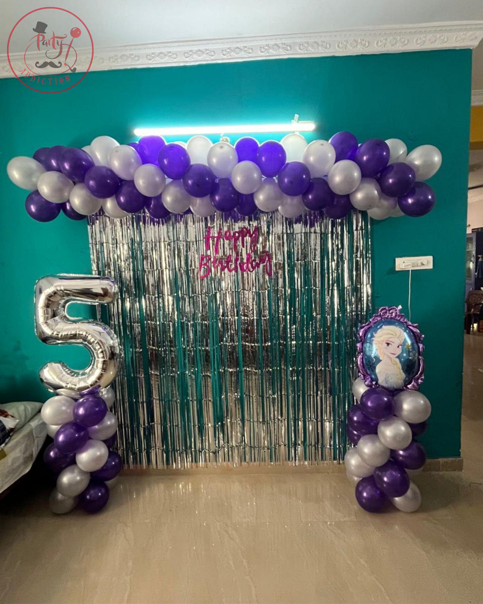 Princess Frozen Theme balloon decor