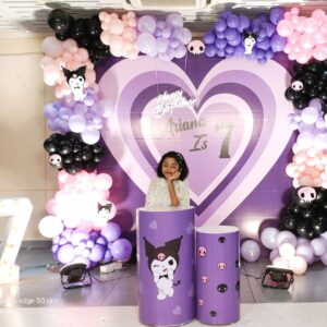 Purple Fantasy Kuromi Birthday Balloon Decor