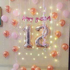 Rosy Pink Shine Birthday Balloon decor
