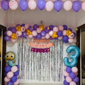 Shimmering Birthday Balloon Decor