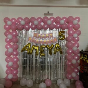 Pink-Ballon-Birthday-Decor