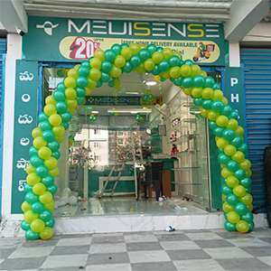 Green & Yellow Balloon Welcome Arch