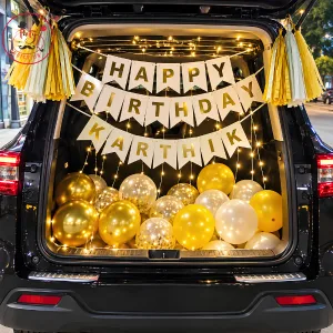 Gold Birthday Boot Setup