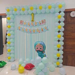 Cocomelon Theme First Birthday Decoration (Pastel Setup)
