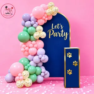 “Let’s Party” Pastel Arch Setup
