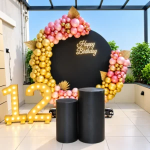 Black & Gold 12th Birthday Luxury Ring Setup