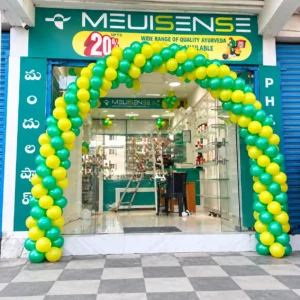 Green & Yellow Balloon Welcome Arch