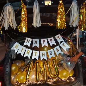 Gold Tassel & Black Luxury Birthday Boot Theme