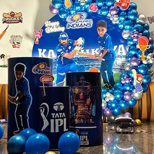 IPL / Mumbai Indians Theme Birthday Decoration