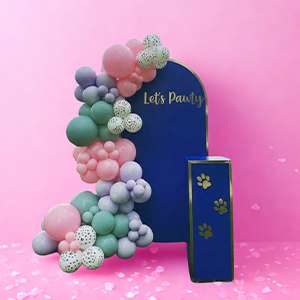 “Let’s Pawty” Pastel Arch Setup