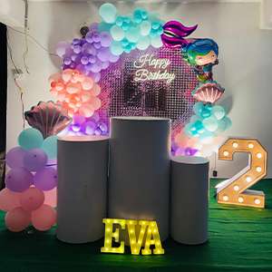 Mermaid Theme Pastel Birthday Ring Setup