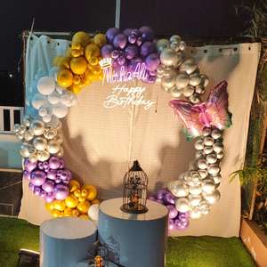 Butterfly Glow Birthday Backdrop