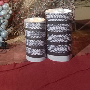 Rose Gold and Silver Shimmer Backdrop Decoration