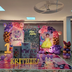 Butterfly Theme Purple and Pink Birthday Decoration