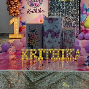 Butterfly Theme Purple and Pink Birthday Decoration