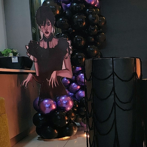 Gothic Purple and Black Birthday Theme Decor
