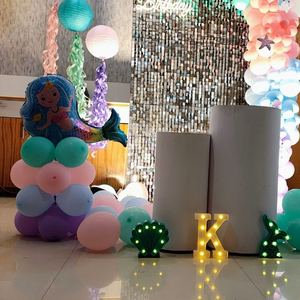 Mermaid Theme Pastel Balloon Arch Birthday Decoration