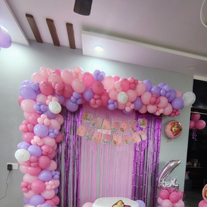 Pink and Purple Paw Patrol Skye Birthday Balloon Decoration