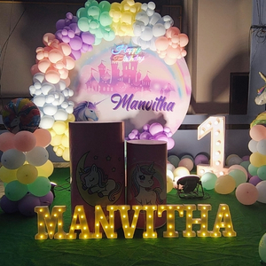 Unicorn Theme Pastel Balloon Arch Birthday Decoration