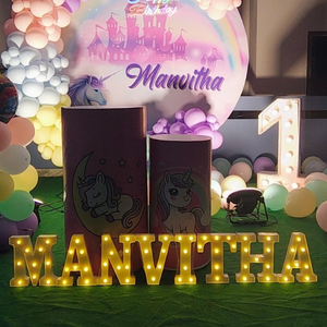 Unicorn Theme Pastel Balloon Arch Birthday Decoration