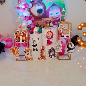 Masha Cartoon Theme Balloon Arch Birthday Decoration