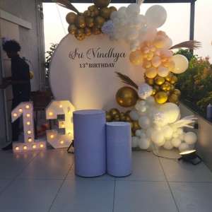 Golden Trio Birthday Decoration