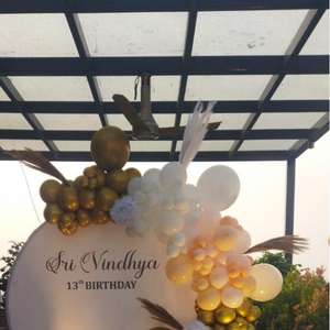 Golden Trio Birthday Decoration