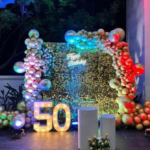 Royal Golden Birthday Balloon Setup