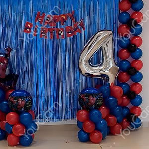 Special Spiderman Theme Birthday Decoration