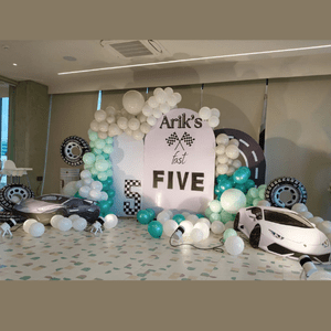 Luxury Sports Car 5th Birthday Decoration Kit