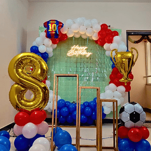 Football Champion 8th Birthday Decoration Kit