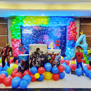 Avengers Superhero Theme 4th Birthday Decoration Set