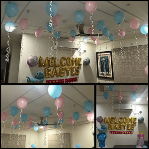 Welcome Baby Ceiling Balloon Decoration Set