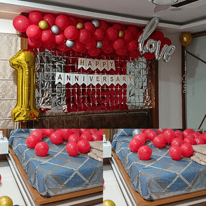 1st Anniversary Romantic Room Decoration Set