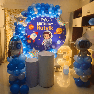 Space Adventure Astronaut Birthday Decoration Set