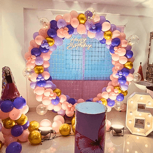 Princess Butterfly Balloon Ring Birthday Decoration Set