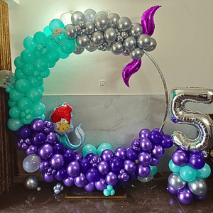 Magical Mermaid Balloon Arch Birthday Decoration Set