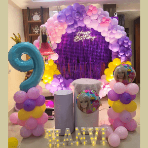 Princess Barbie Balloon Ring Birthday Decoration Set