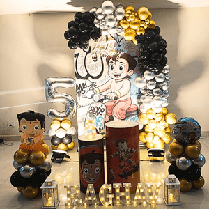 Chota Bheem Premium Balloon Ring Birthday Decoration Set