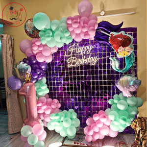 Mermaid Princess Ring Birthday Decoration