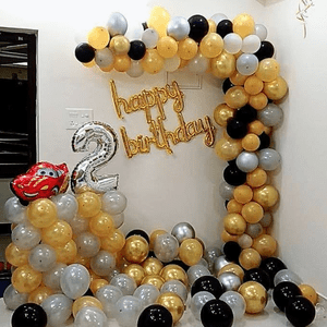 Cars Theme 2nd Birthday Decoration Kit